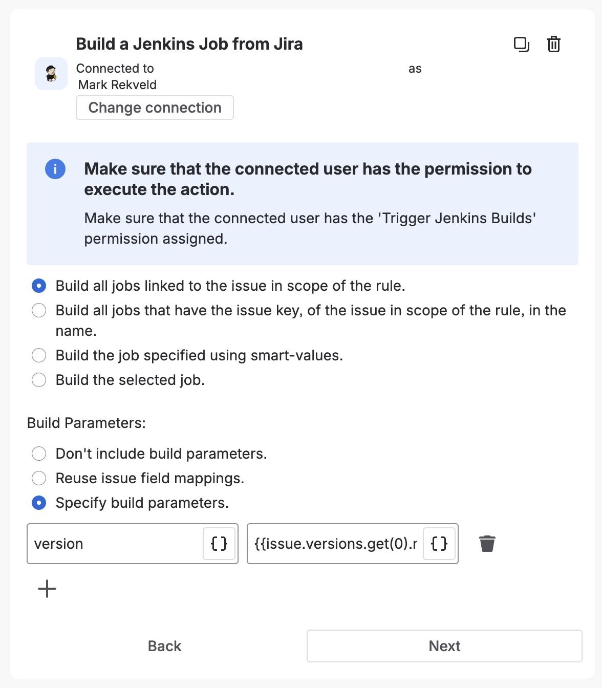 Build a Jenkins Job from Jira